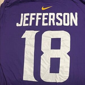 Nike Purple and White Sports Jersey